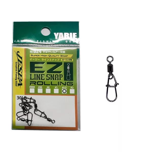 Yarie 524 EZ Line Snap #1,5 30lb Emerillon 5pcs