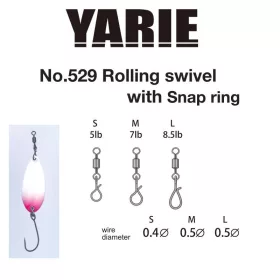 Yarie 529 Fast Snapring L 8,5lb Emerillon 4pcs