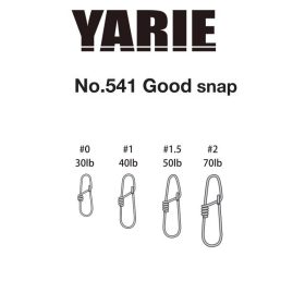 Yarie 541 Good Snap 40lb 1 Agrafe 9 pièces