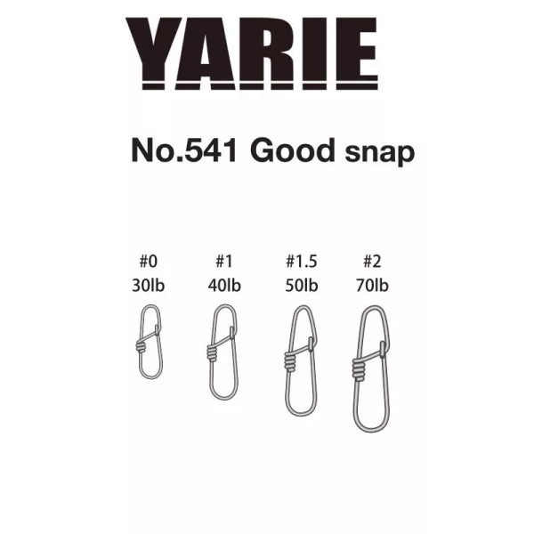 Yarie 541 Good Snap 40lb 1 Agrafe 9 pièces