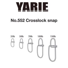 Yarie 552 Crosslock Snap 50lb Agrafe 9 pcs