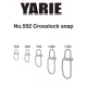 Yarie 552 Crosslock Snap 50lb Agrafe 9 pcs