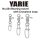Yarie 554 Crosslock Bearing Swivel 50lb Émerillon 3 pièces