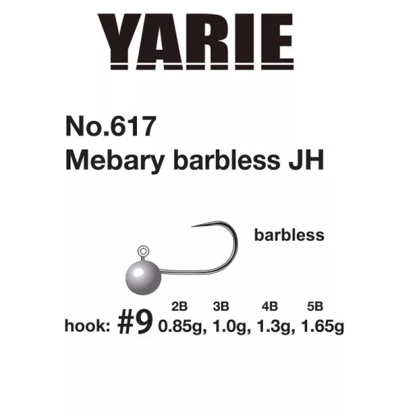Tête plombée Yarie 617 Mebary Barbless 9 0,5gr 5pcs