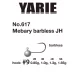 Yarie 617 Mebary Barbless 9 1,65gr Tête Plombée 5pcs