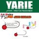 Yarie 645 Ajibaku Red 8 0,5gr Tête de Jig 4pcs