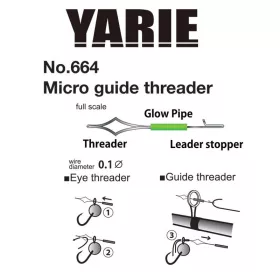 Yarie Micro Guide Threader Aiguille d'enfilage 2pcs