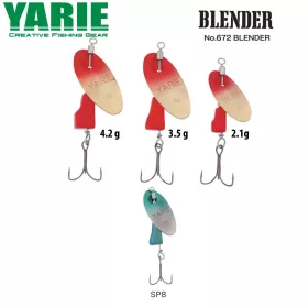 Yarie 672 Blender 3,5gr SP8 Green Grade Cuiller tournante