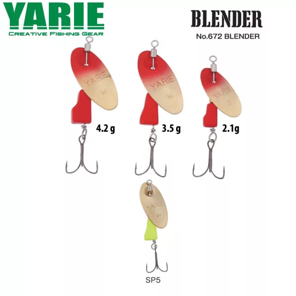 Yarie 672 Blender 4,2gr SP5 Gold/Lemon Cuiller tournante