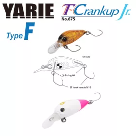  Yarie 675 T-Crankup Jr Type F 2,8cm 1,8gr C25 Siro Pino Leurre