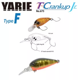   Yarie 675 T-Crankup Jr Type F 2,8cm 1,8gr C33 Kurokin Yamame MG Leurre