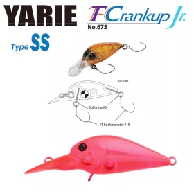   Yarie T-Crankup Jr 675 Type SS 2,8cm 2,1gr C18 Clear Pink Leurre