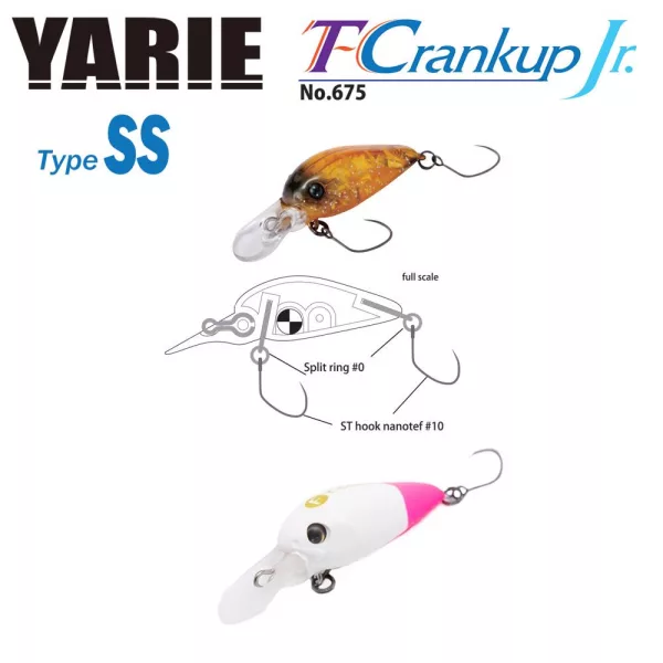 Yarie 675 T-Crankup Jr Type SS 2,8cm 2,1gr C25 Siro Pino Leurre