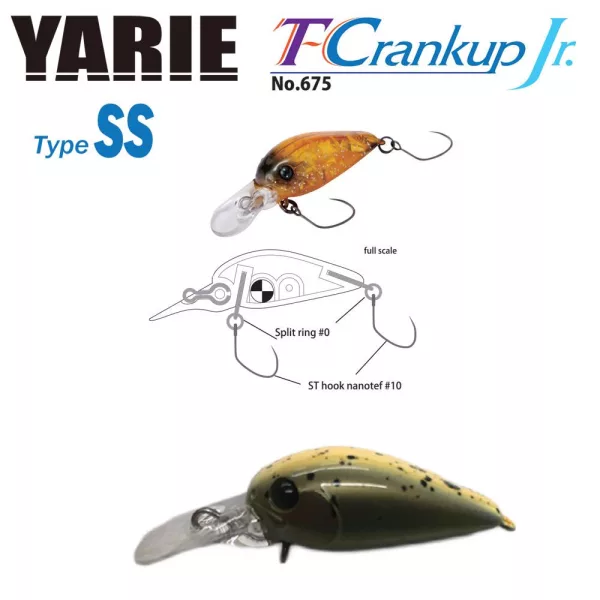 Yarie T-Crankup Jr 675 Type SS 2,8cm 2,1gr C28 CA Uny Leurre
