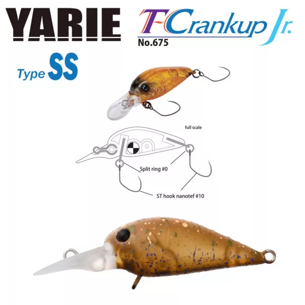 Yarie T-Crankup Jr 675 Type SS 2,8cm 2,1gr C5 Mastupele Leurre
