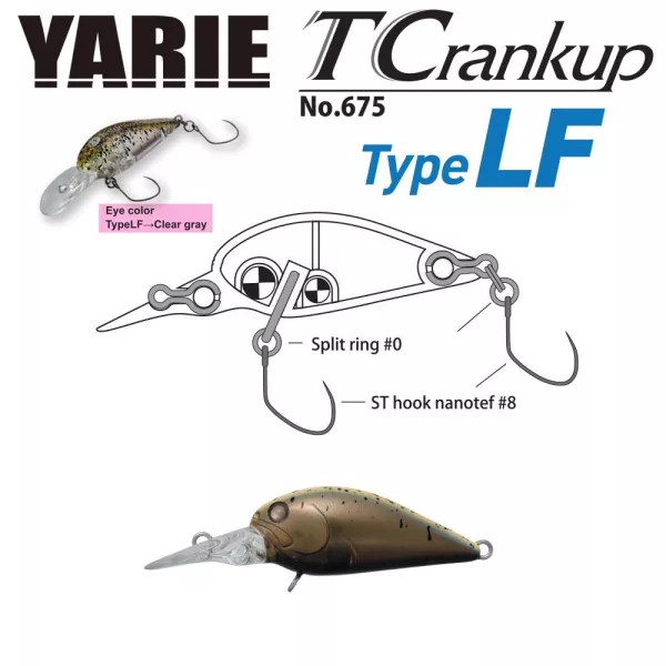 Yarie T-Crankup 675 Type LF 3,5cm 2,6gr C28 CA Uny Leurre