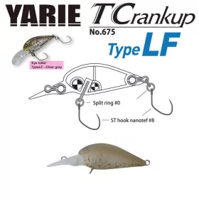 Yarie T-Crankup 675 Type LF 3,5cm 2,6gr C3 Akayari Leurre