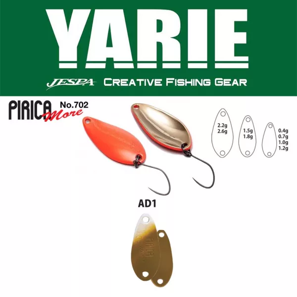 Yarie 702 Pirica More 1,0gr AD1 Kaschyan Cuiller ondulante