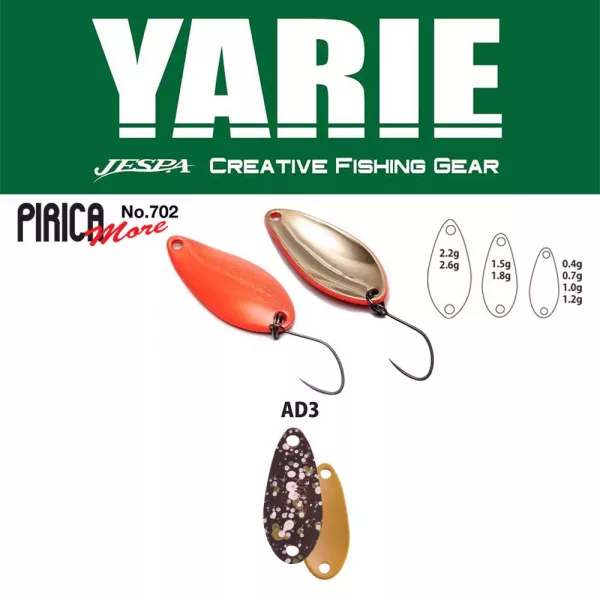 Yarie 702 Pirica More 1,0gr AD3 Sako Pellet Cuillère Tournante