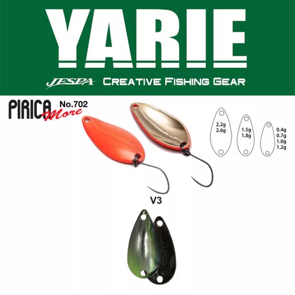 Yarie 702 Pirica More 1,0gr V3 Cuillère Vibrante Ayu