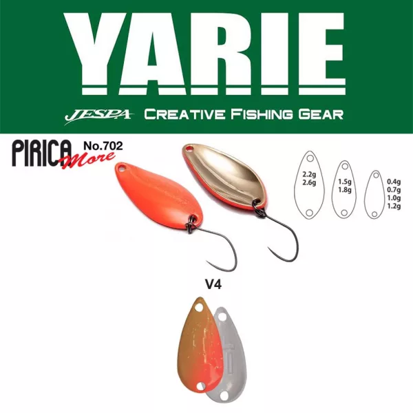 Cuiller ondulante Yarie 702 Pirica More 1,0gr V4 MG Ice