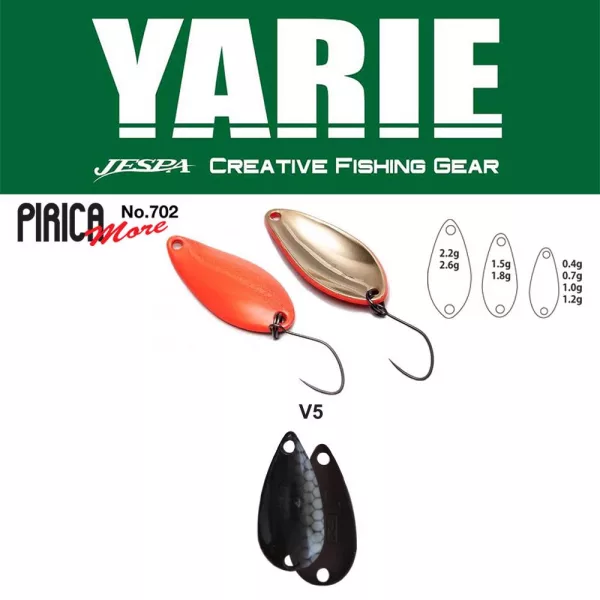 Yarie 702 Pirica More 1,0gr V5 D6 Cuillère Vibrante