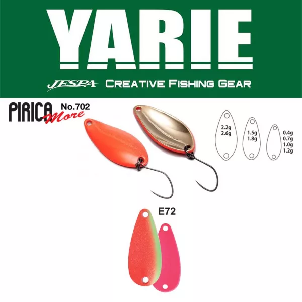 Yarie 702 Pirica More 1,5gr E72 Kids Plum Cuillère Tournante