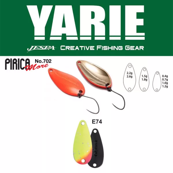 Yarie 702 Pirica More 1,5gr E74 Lemon Squash Cuillère Tournante
