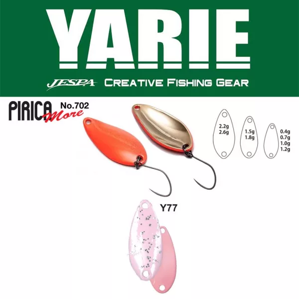 Yarie 702 Pirica More 1,5gr Y77 Sakura Cuiller Ondulante