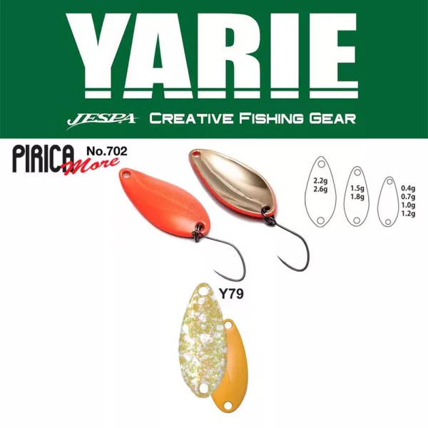 Yarie 702 Pirica More 1,5gr Y79 Zarame Cuillère Tournante