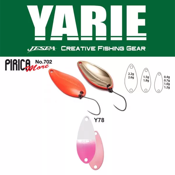 Yarie 702 Pirica More 1,8gr Y78 Shiropino Cuillère Leurre