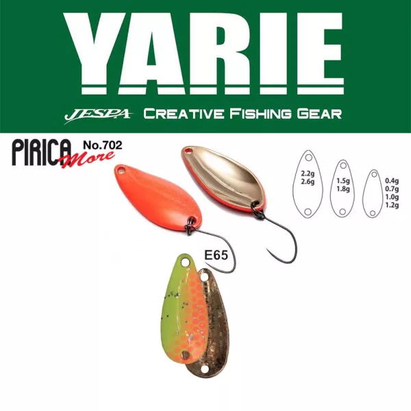 Leurre Cuillère Yarie 702 Pirica More 2,2gr E65 Second Lemon