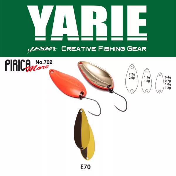 Yarie 702 Pirica More 2,2gr E70 Pudding Cuillère Tournante