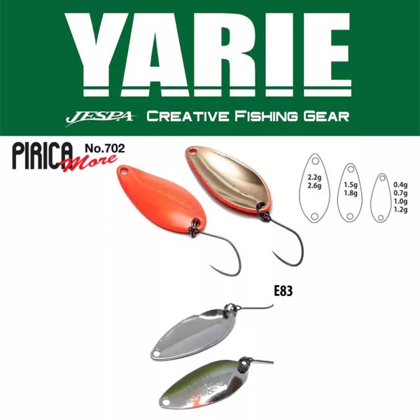 Yarie 702 Pirica More 2,2gr E83 Sabi Ayu Cuillère Tournante