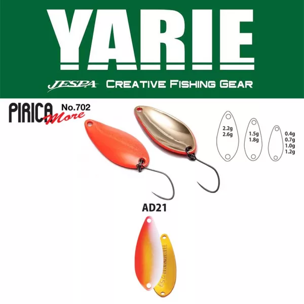 Leurre Cuillère Yarie 702 Pirica More 2,6gr AD21 Uzakin