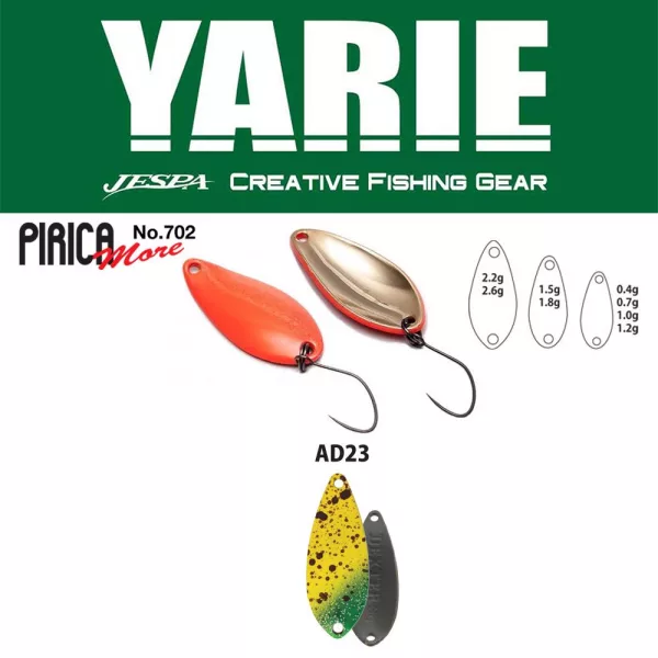 Yarie 702 Pirica More 2,6gr AD23 Monkey Banana Cuillère Ondulante