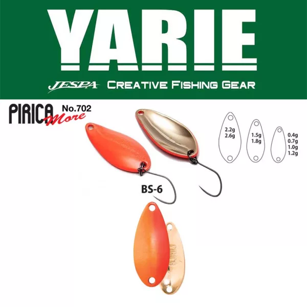 Cuillère Yarie 702 Pirica More 2,6gr BS-6 Candy Orange