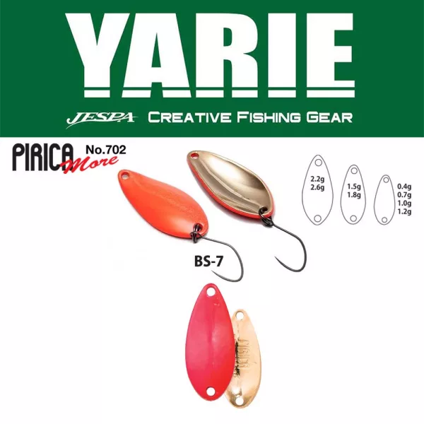 Yarie 702 Pirica More 2,6gr BS-7 Candy Pink Leurre Cuillère