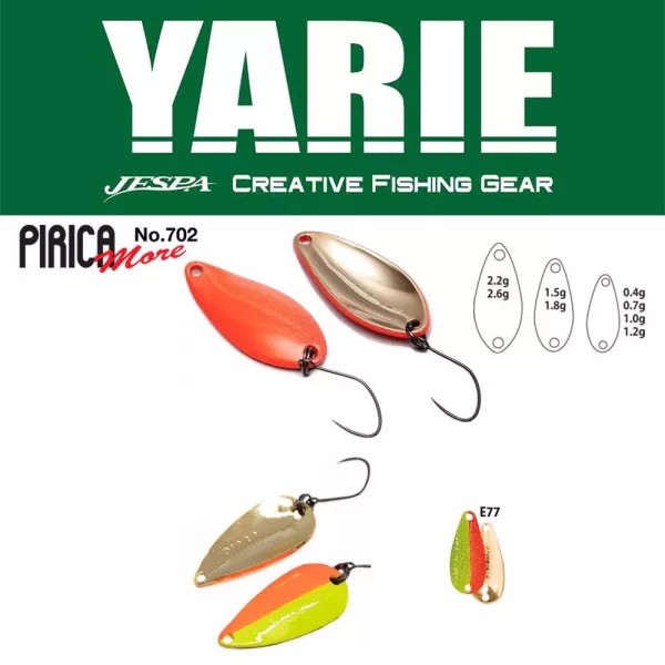 Yarie 702 Pirica More 2,6gr E77 Half Mac Cuillère ondulante