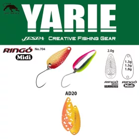   Leurre ondulant cuillère Yarie 704 Ringo Midi 1,8gr AD20 First Fire