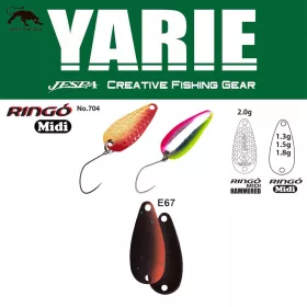   Yarie 704 Ringo Midi 1,8gr E67 Winner Brown Cuillère Tournante