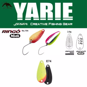   Yarie 704 Ringo Midi 1,8gr E74 Lemon Squash Cuillère Tournante