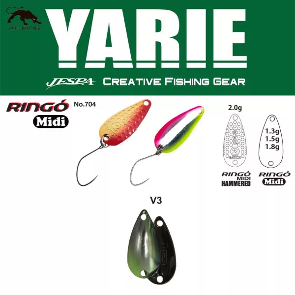 Yarie 704 Ringo Midi 1,8gr V3 Ayu Cuillère Tournante