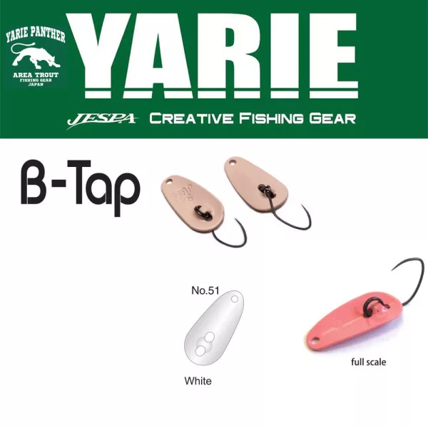Yarie 705 B-Tap 1,2gr 51 White Cuillère Ondulante