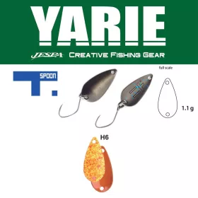 Cuiller ondulante Yarie 706 T-Spoon 1,1gr H6 Daidai Squash