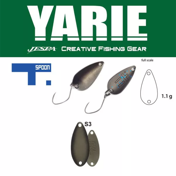 Yarie 706 T-Spoon 1,1gr S3 Decayed Leaf Cuillère Vibrante
