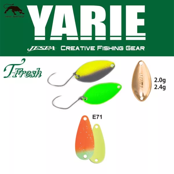 Yarie 708T T-Fresh 2,4gr E71 AG Carrot Leurre Cuillère