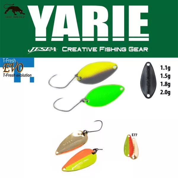 Yarie 708T T-Fresh 2,4gr E77 Half Mac Leurre Cuillère