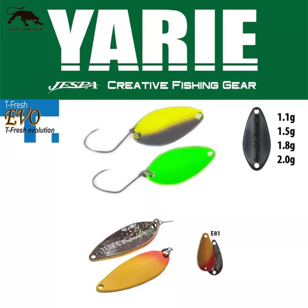 Yarie 708T T-Fresh 2,4gr E81 Murasaki Uni Leurre cuillère