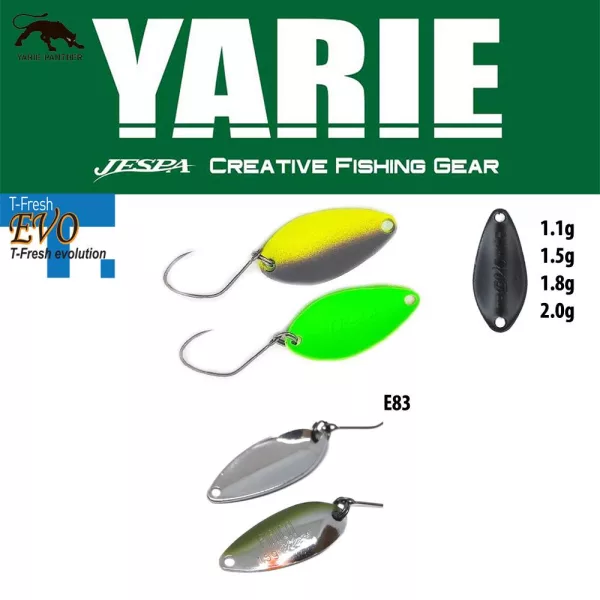 Cuillère tournante Yarie 708T T-Fresh 2,4gr E83 Sabi Ayu